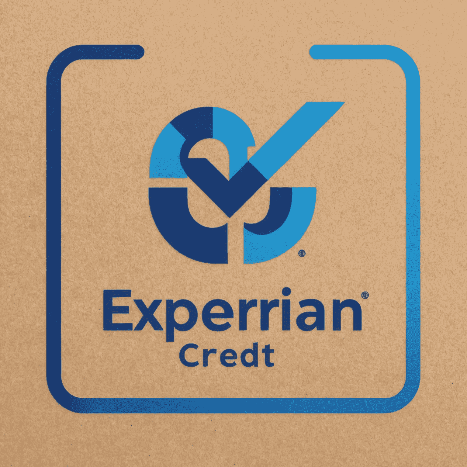 Experian Credit USA logo featuring a stylized 'E' in blue with 'Experian' text in white